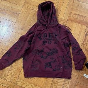 Obey Maroon Sweatshirt